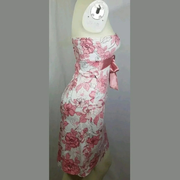 Sequin Hearts Strapless Dress Jr Size 5 Floral - Picture 2 of 4